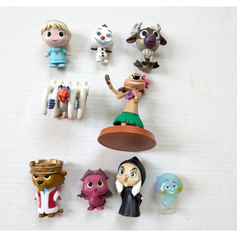Funko Disney Figure Lot of 9 Mostly Minis Frozen Lion King Prince John
